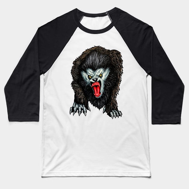 werewolf from london Baseball T-Shirt by sapanaentertainment